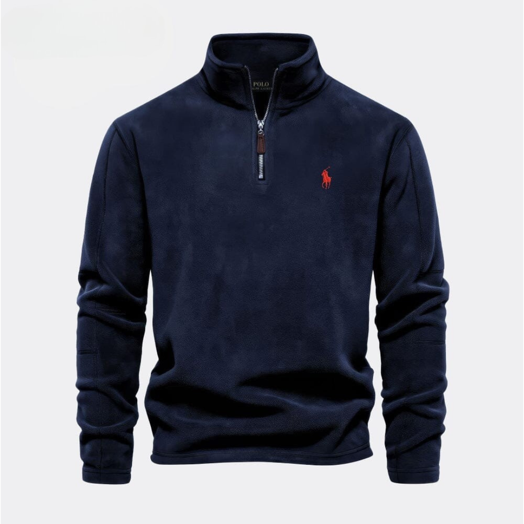 Men’s Classic Quarter-Zip Stand Collar Pullover