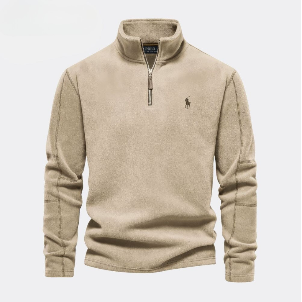Men’s Classic Quarter-Zip Stand Collar Pullover