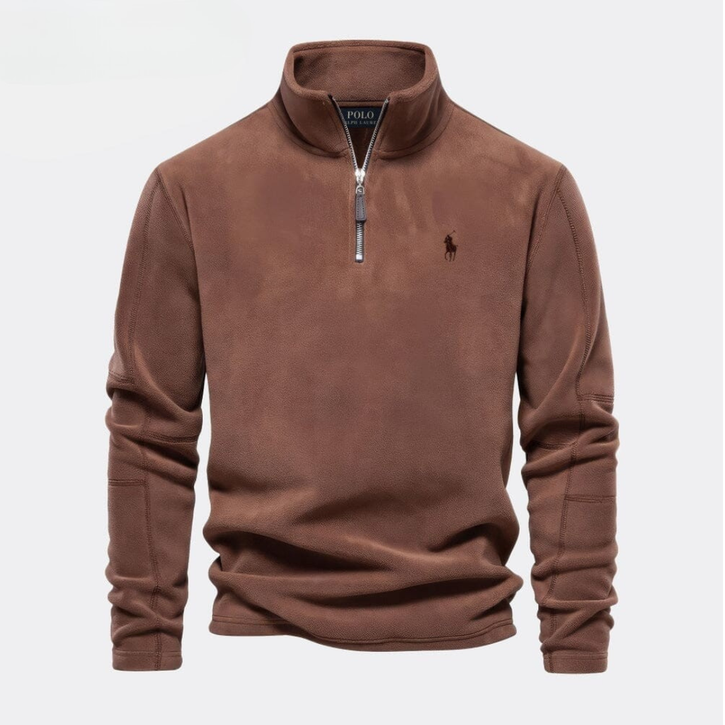 Men’s Classic Quarter-Zip Stand Collar Pullover