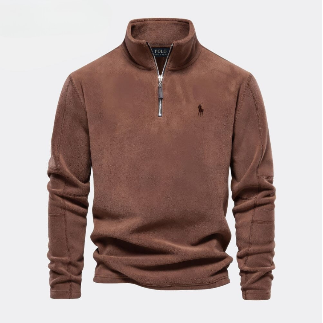 Men’s Classic Quarter-Zip Stand Collar Pullover