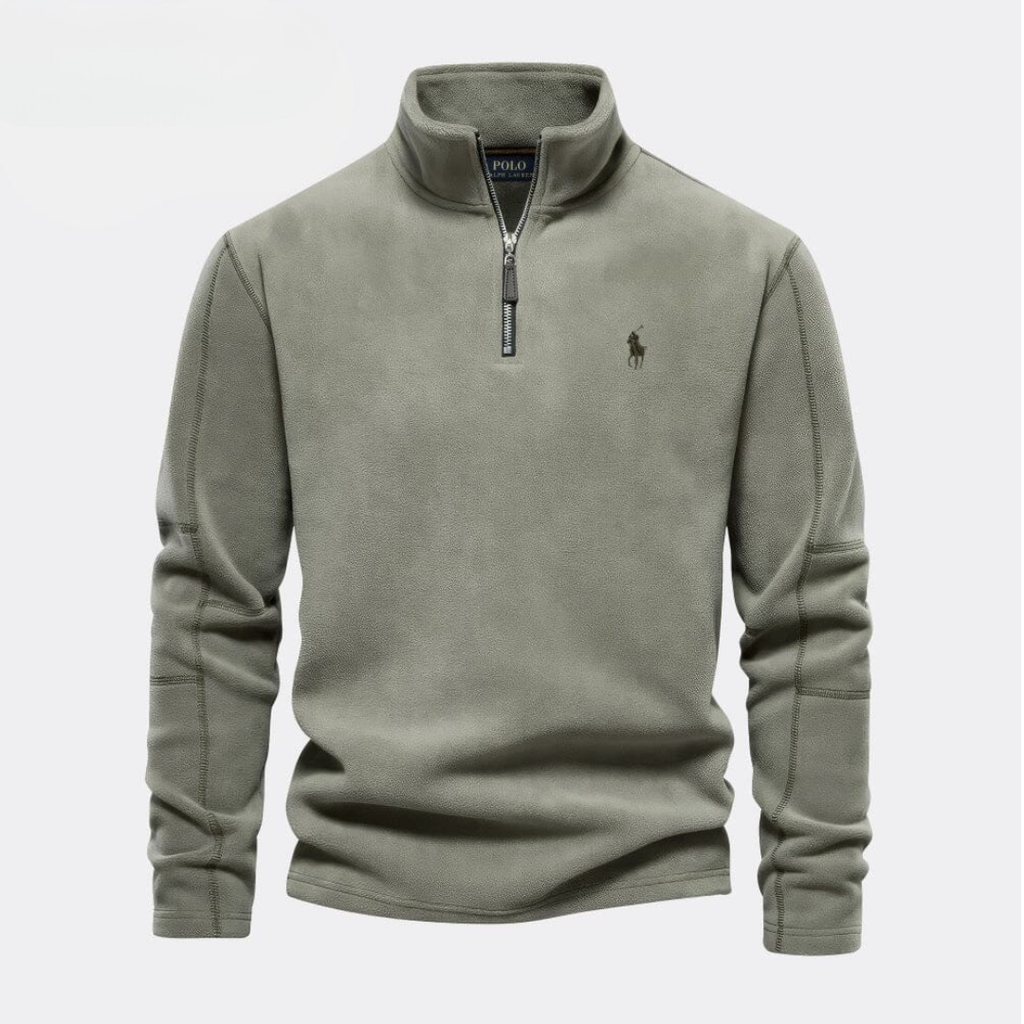 Men’s Classic Quarter-Zip Stand Collar Pullover