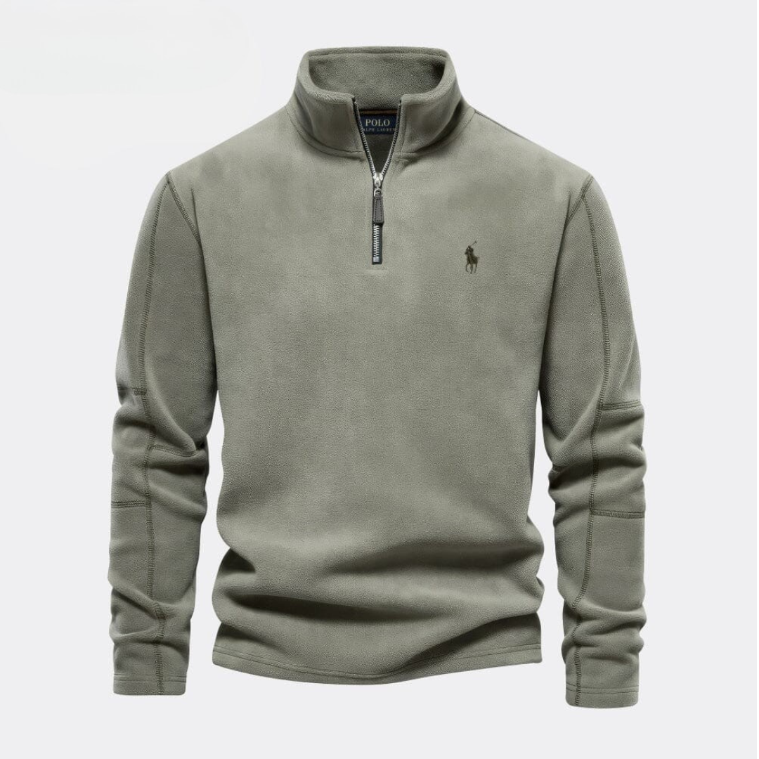Men’s Classic Quarter-Zip Stand Collar Pullover