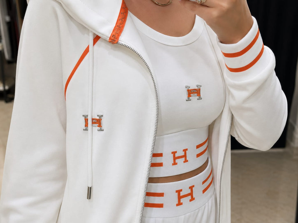 Women’s Premium 3-Piece Co-Ord Set Stylish Hoodie, Crop Top & Wide-Leg Pants Trendy Casual Tracksuit Set