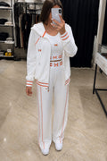 Women’s Premium 3-Piece Co-Ord Set Stylish Hoodie, Crop Top & Wide-Leg Pants Trendy Casual Tracksuit Set