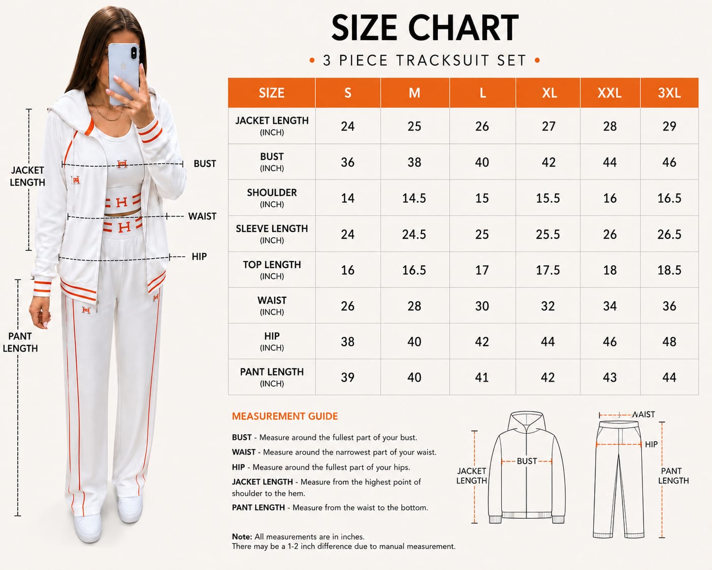 Women’s Premium 3-Piece Co-Ord Set Stylish Hoodie, Crop Top & Wide-Leg Pants Trendy Casual Tracksuit Set