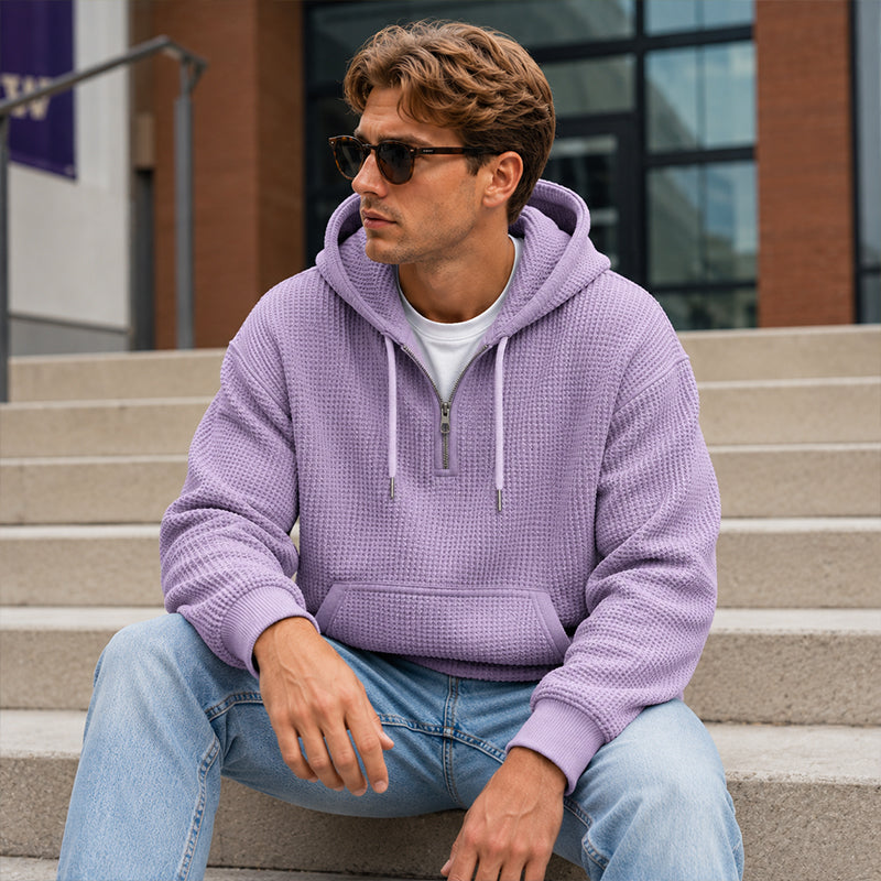 🔥👕 50% OFF! Moletom Masculino com Capuz e Zíper no Peito – Confortável, Esportivo e Versátil