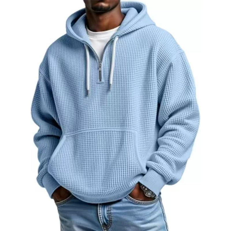 🔥👕 50% OFF! Moletom Masculino com Capuz e Zíper no Peito – Confortável, Esportivo e Versátil